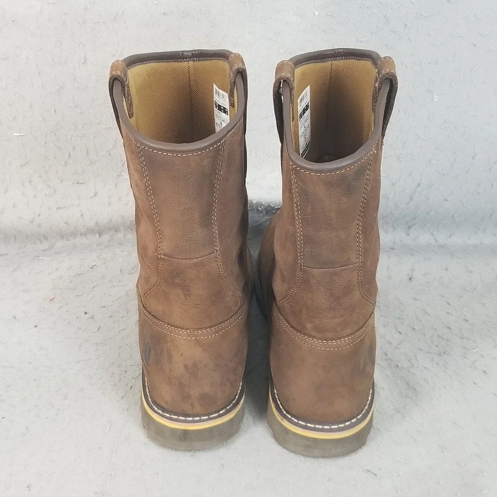 Carhartt Work Boots Mens 15 Brown CMP1453 Wellington Waterproof Safety Toe EH W